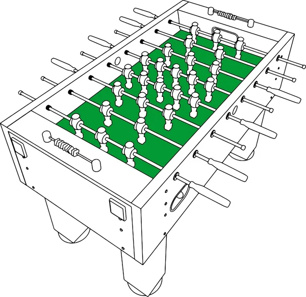 テーブル サッカー、サッカーのベクトル — ストックベクタ