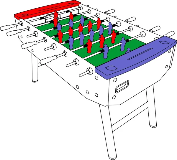 Futebol de mesa e vetor de futebol — Vetor de Stock