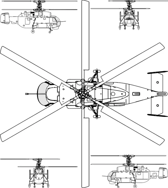 Helicóptero vector — Archivo Imágenes Vectoriales