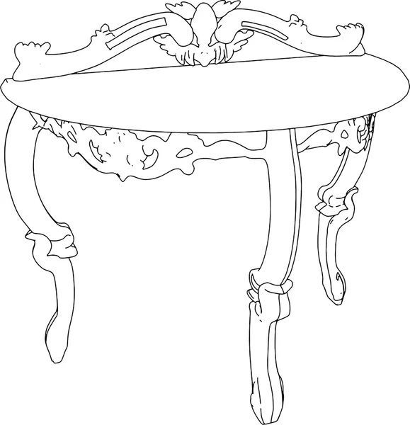 Античный вектор стола — стоковый вектор