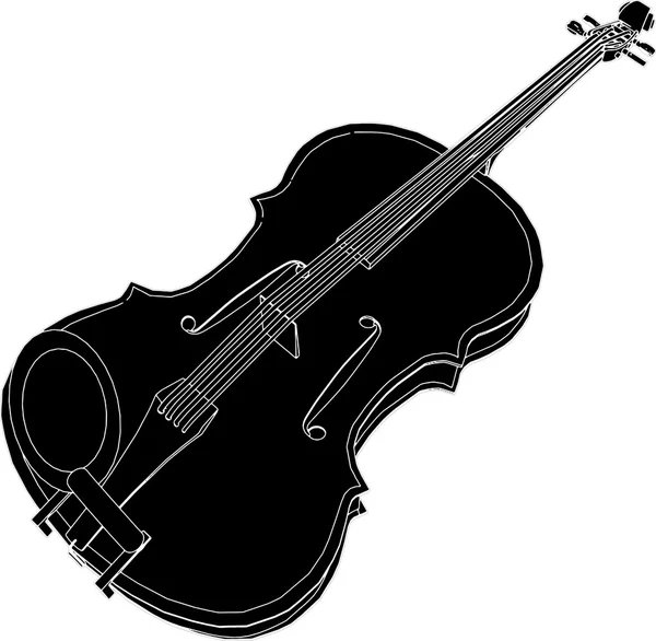 Klassischer Geigenvektor — Stockvektor