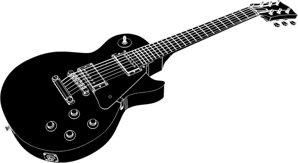 Vektor für elektrische Gitarre — Stockvektor