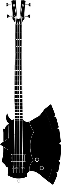 Electric Bass Guitar Vector — Stock Vector