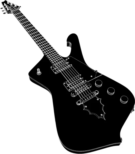 Electric Guitar Vector — Stock Vector