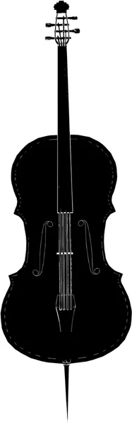Klassiska violoncello vektor — Stock vektor