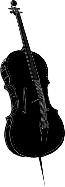 Klassischer Violoncello-Vektor — Stockvektor