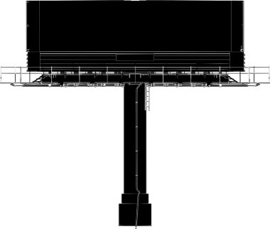 Billboard açık hava reklam inşaat vektör