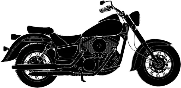 Motocicleta Vector — Vetor de Stock