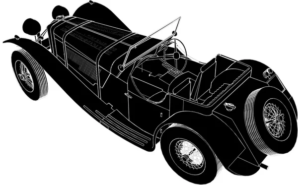 Vector de coche Oldsmobile — Archivo Imágenes Vectoriales