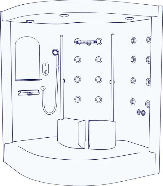 Vecteur de douche SPA — Image vectorielle