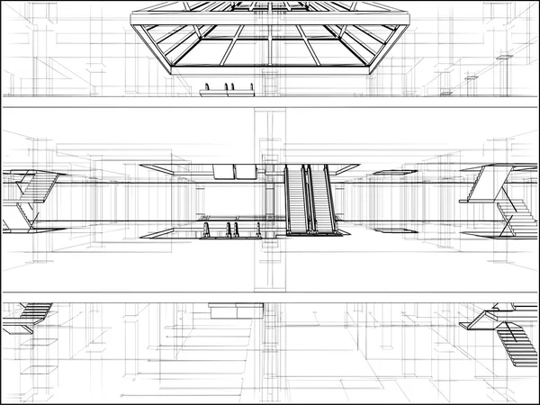 Vector de construcción abstracta — Vector de stock