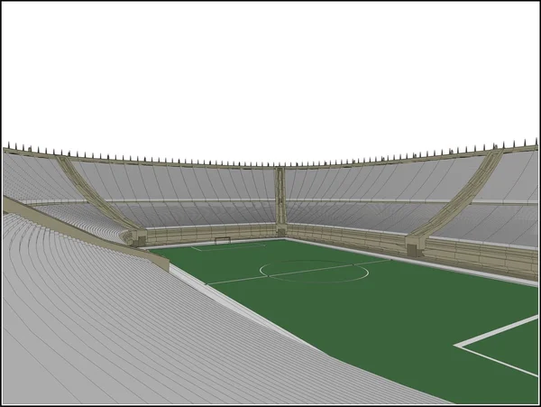 Futebol Estádio de Futebol Vector — Vetor de Stock