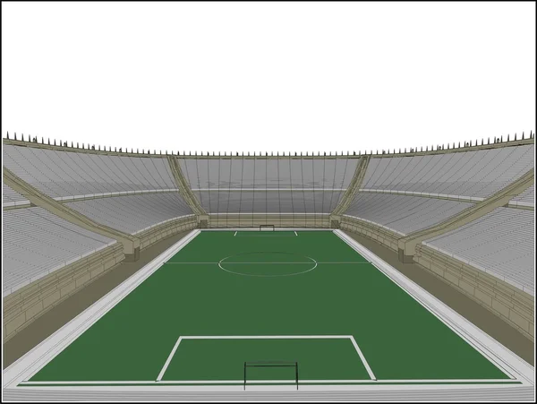 Fotbal fotbalový stadion vektor — Stockový vektor