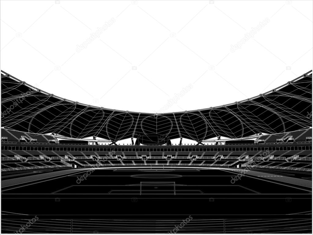 Football Soccer Stadium Vector