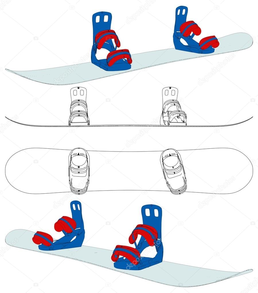 Snowboard Vector