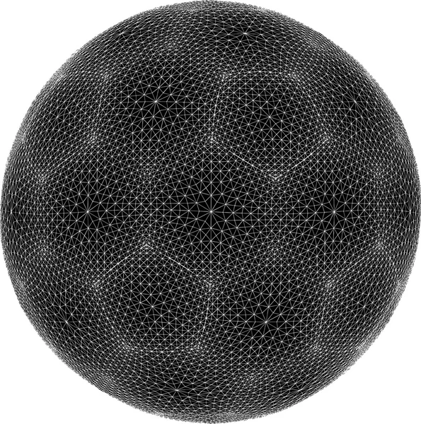 Soccer Ball Sphere Net Vector — стоковый вектор