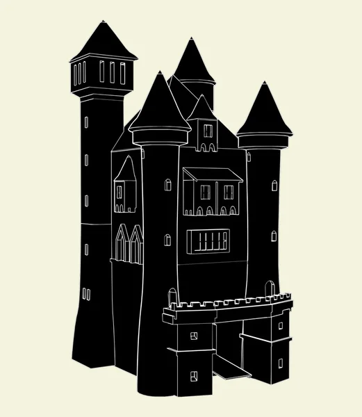 Castle Vector — Stock Vector