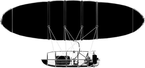 Zeppelin Vector — Stock Vector