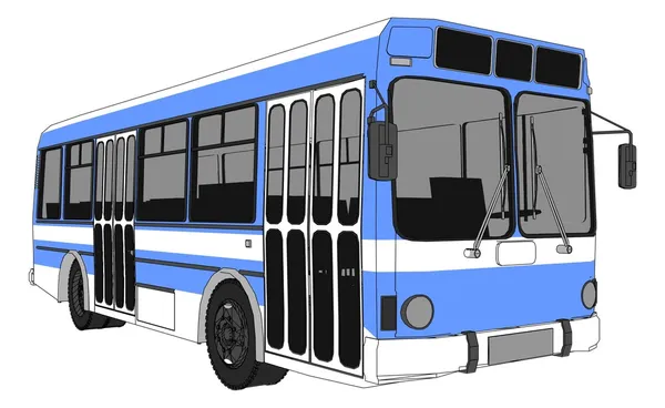 Modern City Bus Vector — Stock Vector