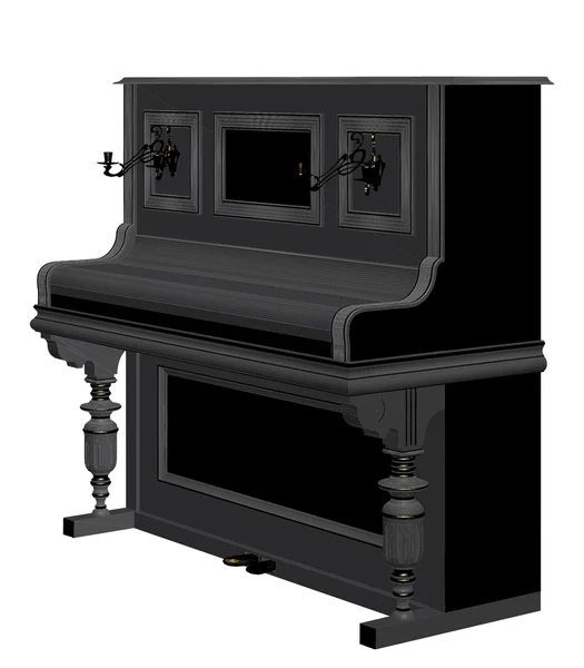 Вектор фортепиано — стоковый вектор