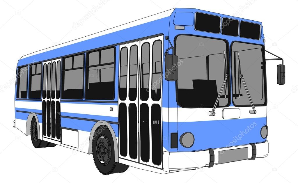 Modern City Bus Vector
