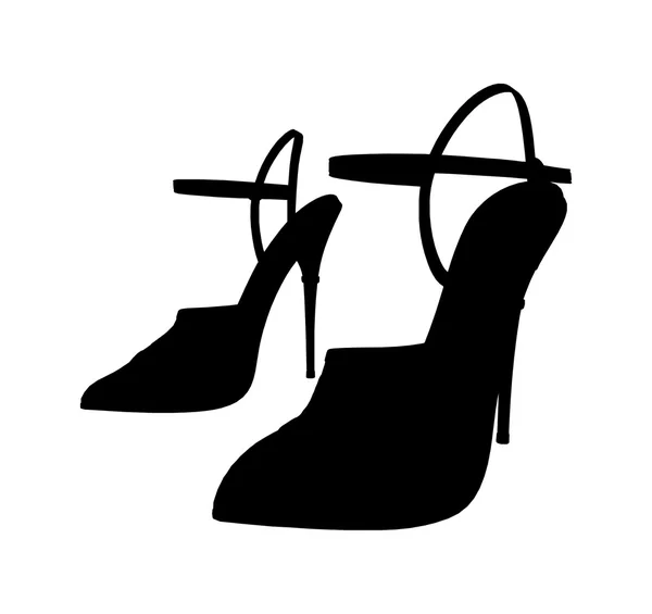 Vacker kvinna skor vektor — Stock vektor