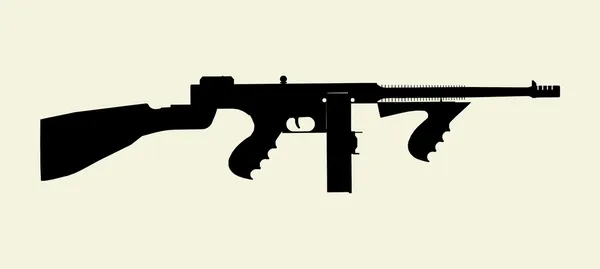 Vector de pistola de gángster — Vector de stock