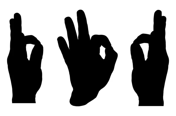 OK signe vecteur de la main — Image vectorielle