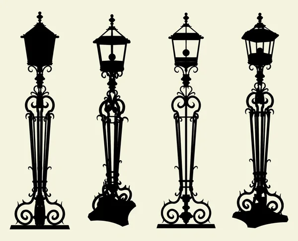 Vector de luz de calle Candelabra — Archivo Imágenes Vectoriales