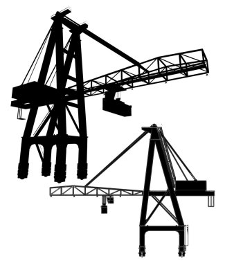 Gantry crane vektör 01
