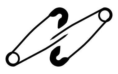 metal çengelli iğne vektör 01