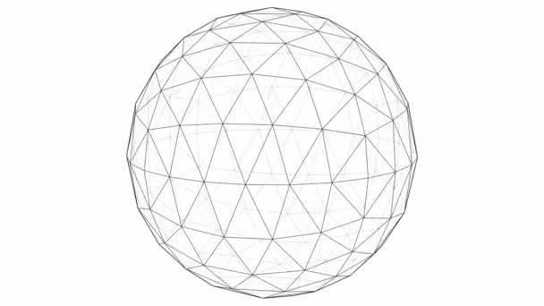De l'octaèdre à la boule Sphère Lignes Animation 02 