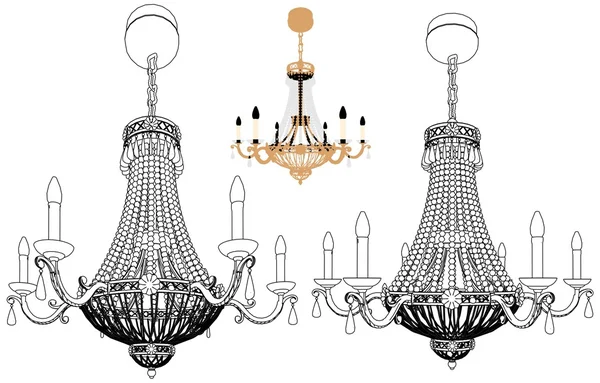 Lampadario Luster Vector 43 — Vettoriale Stock