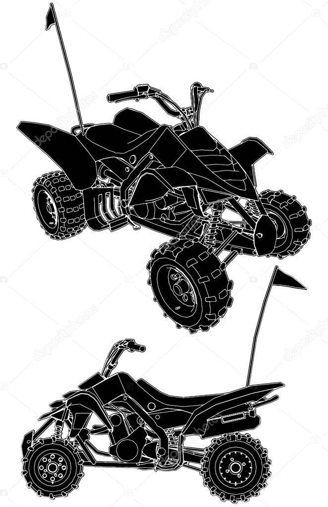 Quadrocycle Vector 01