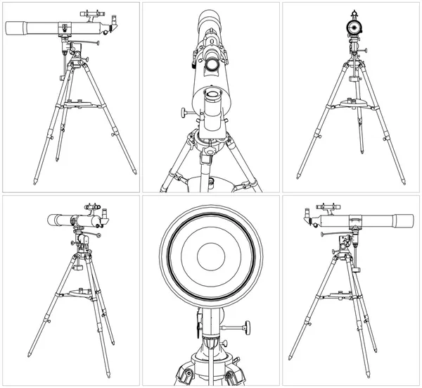 Teleskop wektor 03 — Wektor stockowy