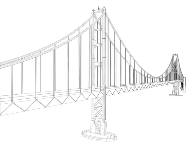 De brug vector — Stockvector