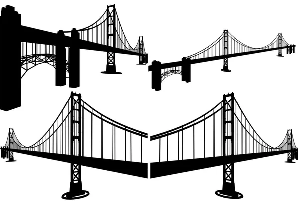 The Bridge Vector — Stock Vector