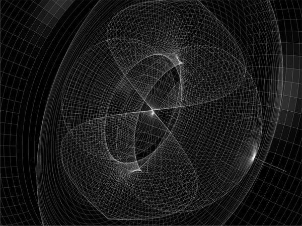 Abstrakte Struktur des Drahtnetzes — Stockvektor
