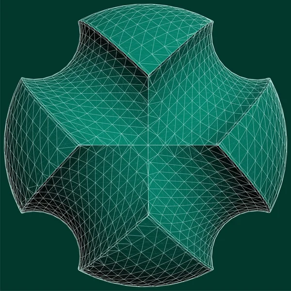 Geometrische Subtraktion von Kugel und zwei Torusvektoren — Stockvektor