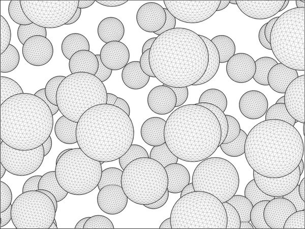 Kabarcıklar küre vektör geometrik grup — Stok Vektör