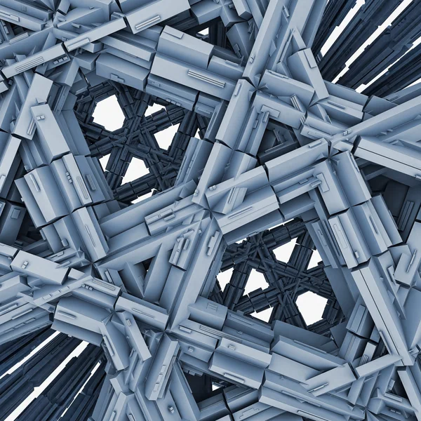 Abstract blue constructies — Stockfoto