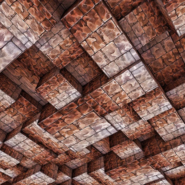 Construção de pedra de teto abstrato — Fotografia de Stock
