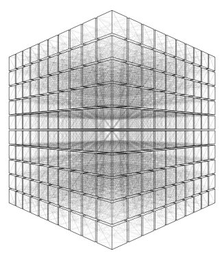 gizli satırları vektör ile küp kesilmiş