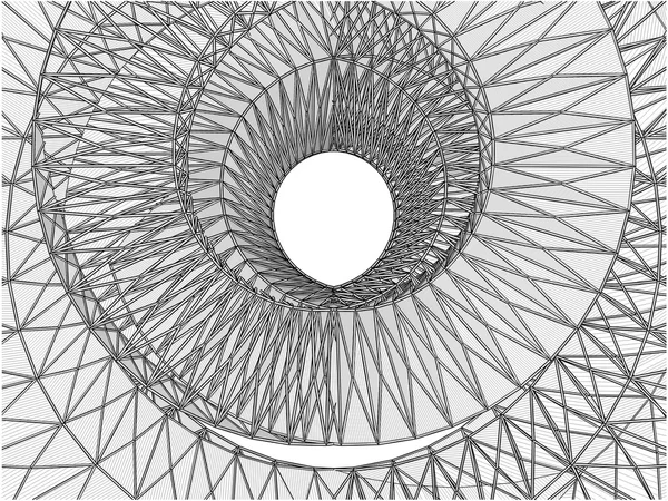 Vector de construcción estructural abstracto — Archivo Imágenes Vectoriales