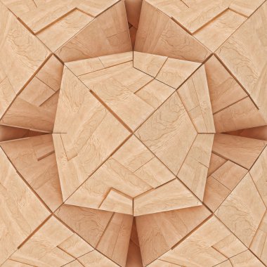 soyut geometrik ahşap tangram dokulu