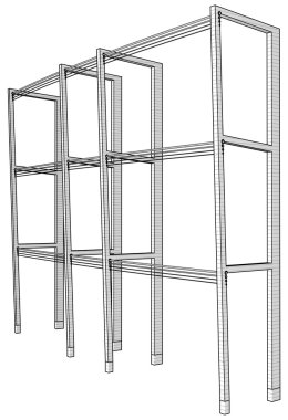 Beton sütun satır vektör