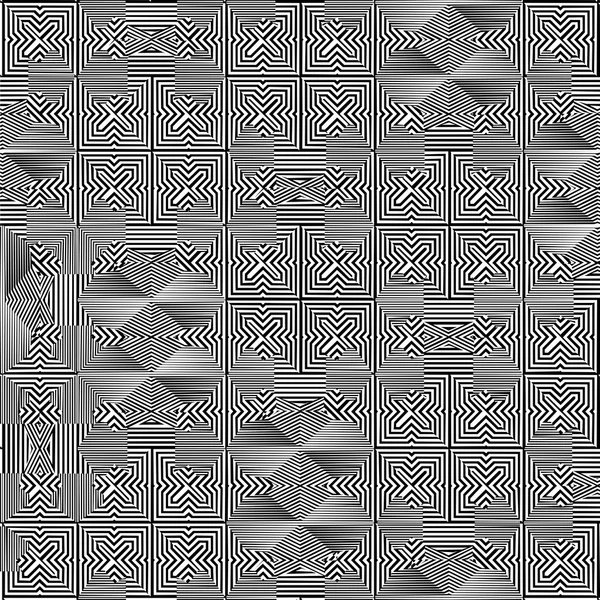 Zwart-wit patroon vector — Stockvector