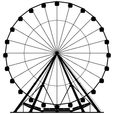Atlıkarınca Siluet Vektörü. Beyaz Arkaplanda İzole Edilmiş Atlıkarıncanın Vektör İllüstrasyonu.