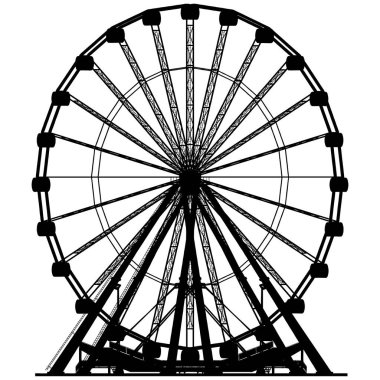 Atlıkarınca Siluet Vektörü. Beyaz Arkaplanda İzole Edilmiş Atlıkarıncanın Vektör İllüstrasyonu.