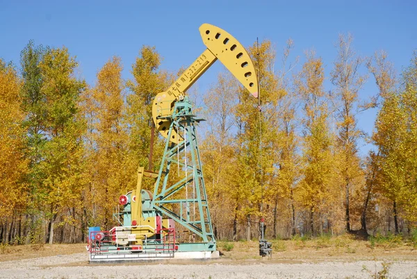 China Petróleo Daqing campo petrolífero, derrick, plataforma de perforación , — Foto de Stock